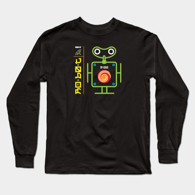 WInd-up Robot Long Sleeve T-Shirt by RA1